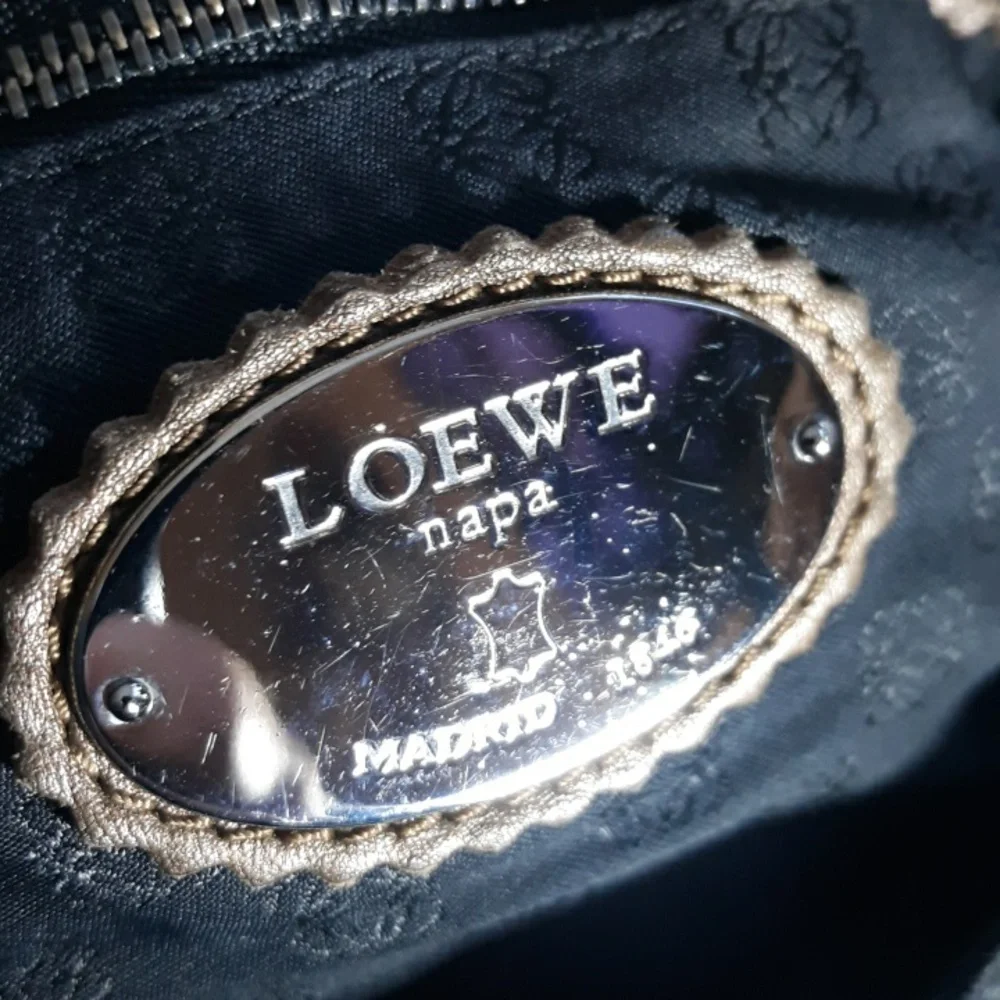 Loewe Flamenco Tassel Bronze Napa Leather Shoulder Bag